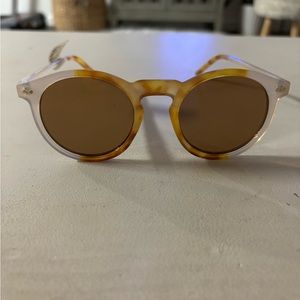 Anthropologie Orange & Clear Sunglasses